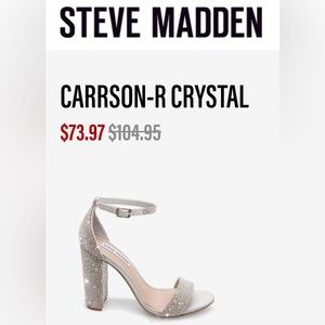 Steve Madden Carrson R Crystal Block Heels